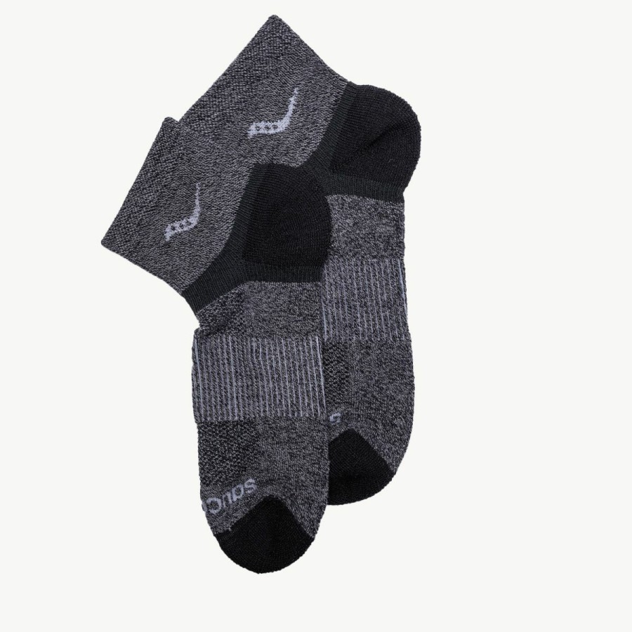 Accessories * | Men'S Inferno Merino Wool Blend Quarter 3-Pack Sock Saucony Gift Selection