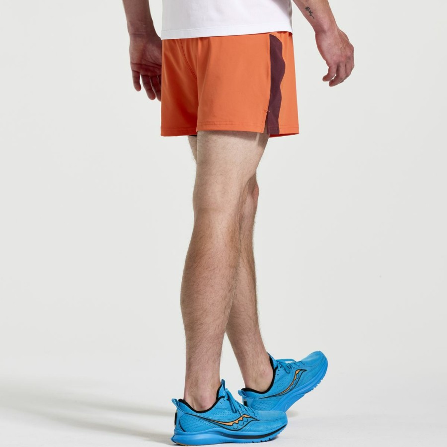 Bottoms * | Men'S Outpace 3 Short Saucony Fire Sale