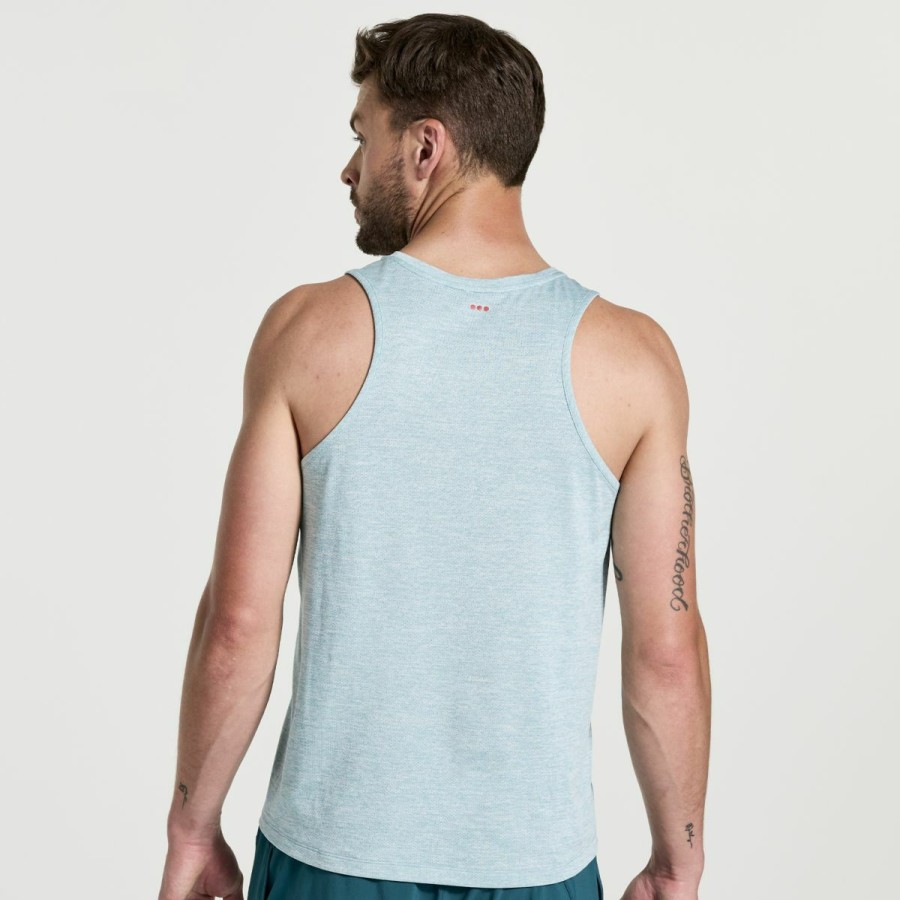 Tops * | Men'S Stopwatch Singlet Saucony Official