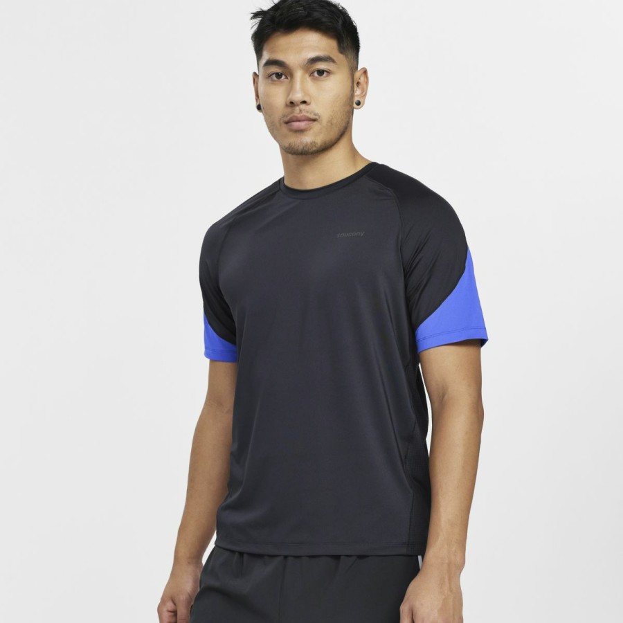 Tops * | Men'S Dash Short Sleeve Saucony Top Sell