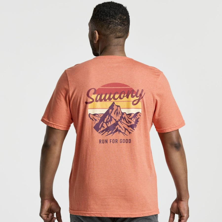 Tops * | Men'S Rested T-Shirt Saucony Less Expensive