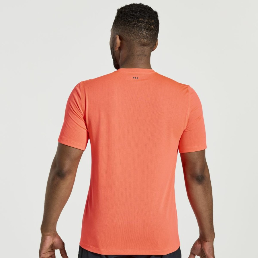 Tops * | Men'S Stopwatch Short Sleeve Saucony Less Expensive