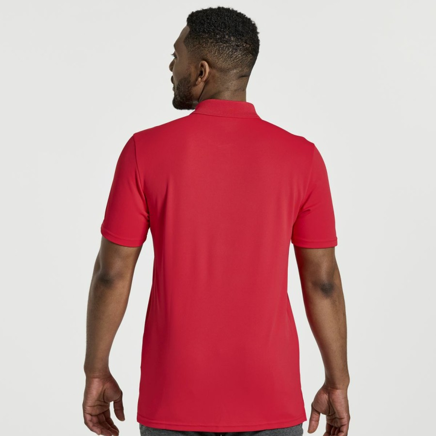 Tops * | Men'S Saucony Polo Shirt Best Quality