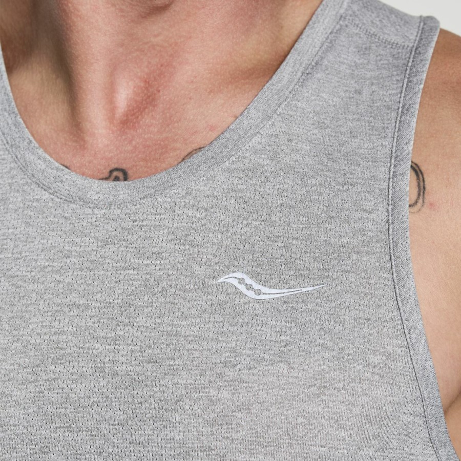 Tops * | Men'S Stopwatch Singlet Saucony Official