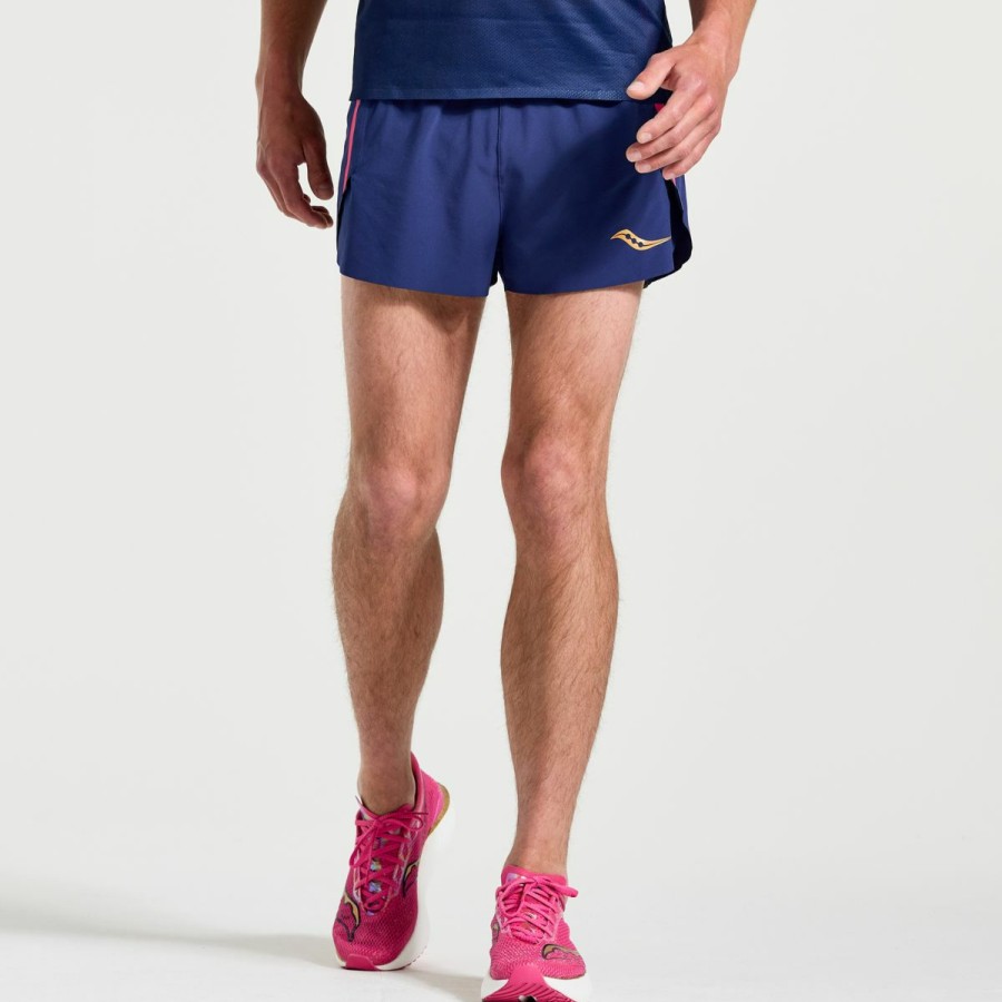 Bottoms * | Men'S Elite Split Short Saucony Fashion