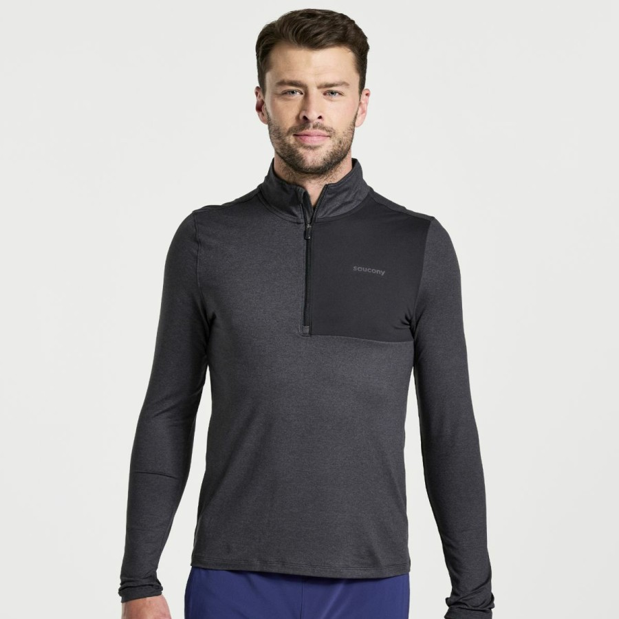 Tops * | Men'S Sunday 1/4 Zip Saucony Classical