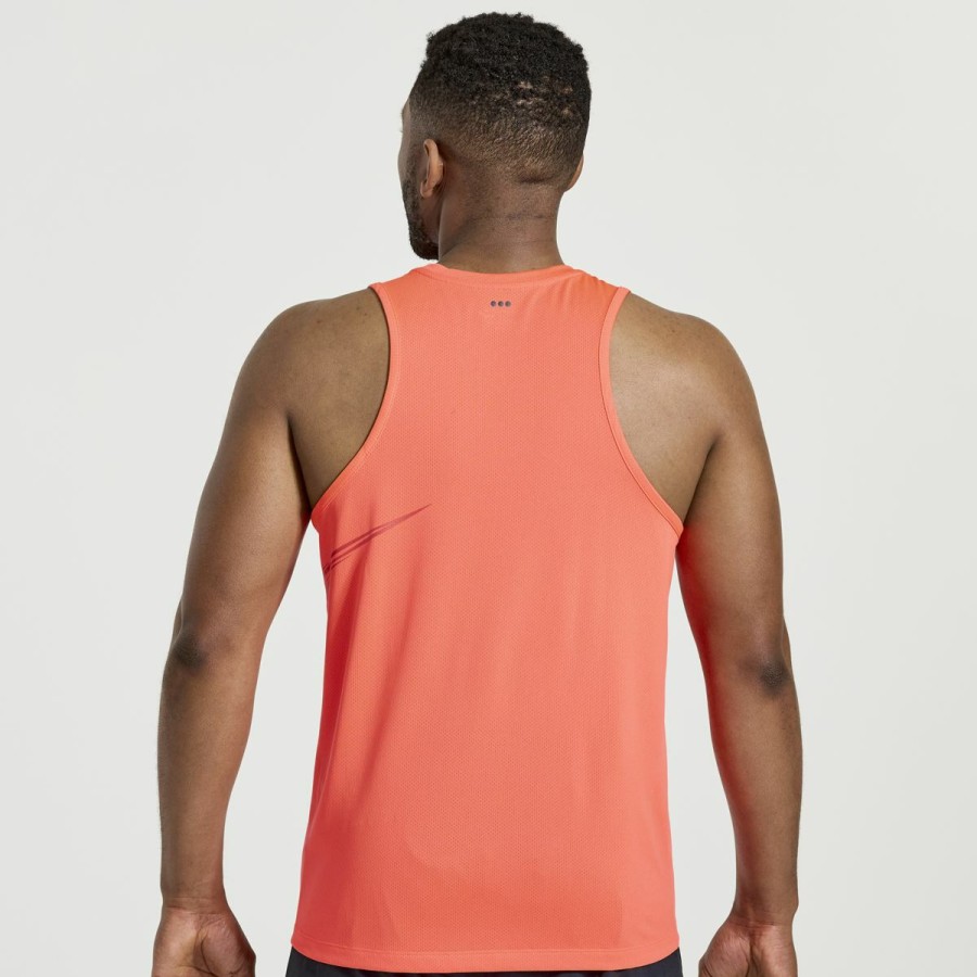 Tops * | Men'S Stopwatch Singlet Saucony Cheap