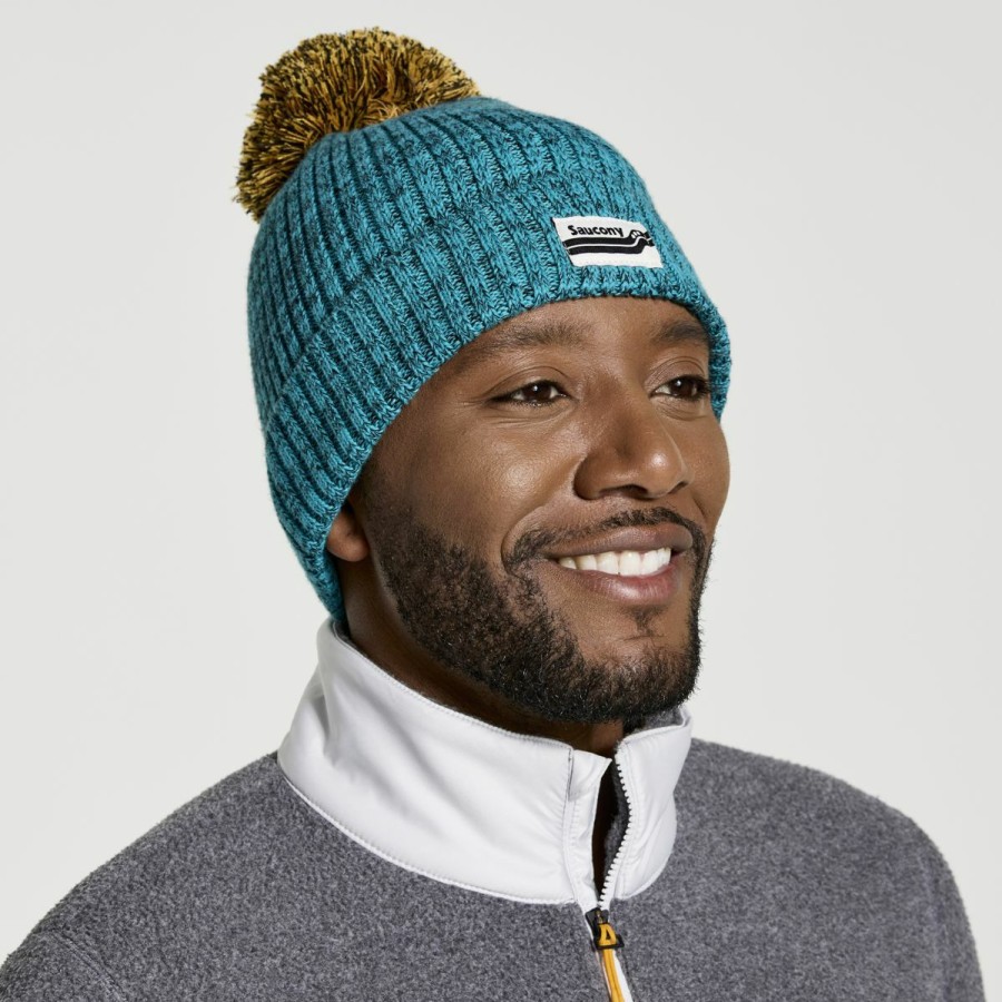 Accessories * | Rested Pom Beanie Saucony Best Price