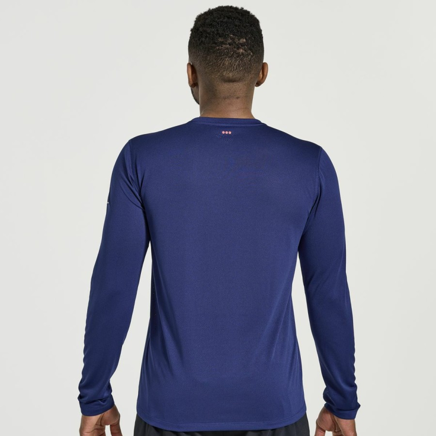 Tops * | Men'S Stopwatch Long Sleeve Saucony Featured