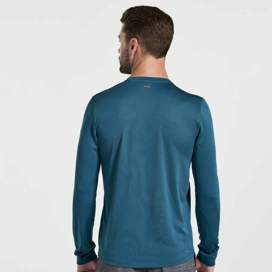 Tops * | Men'S Stopwatch Graphic Long Sleeve Saucony Cheap