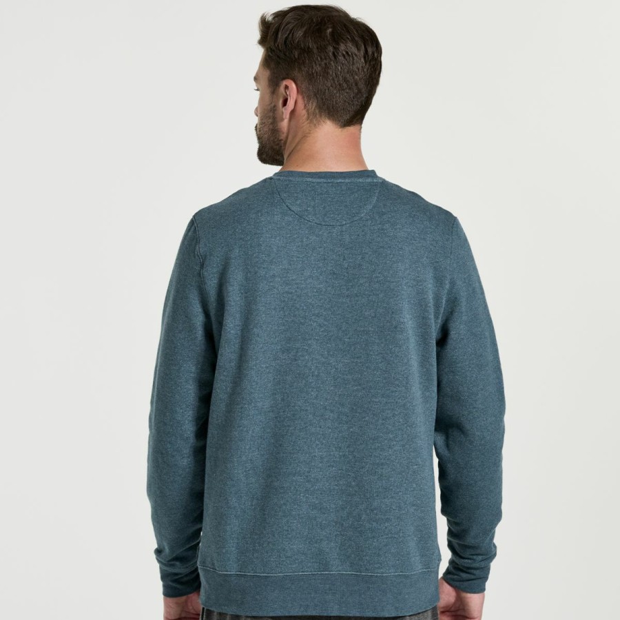 Tops * | Men'S Rested Crewneck Saucony Best Price