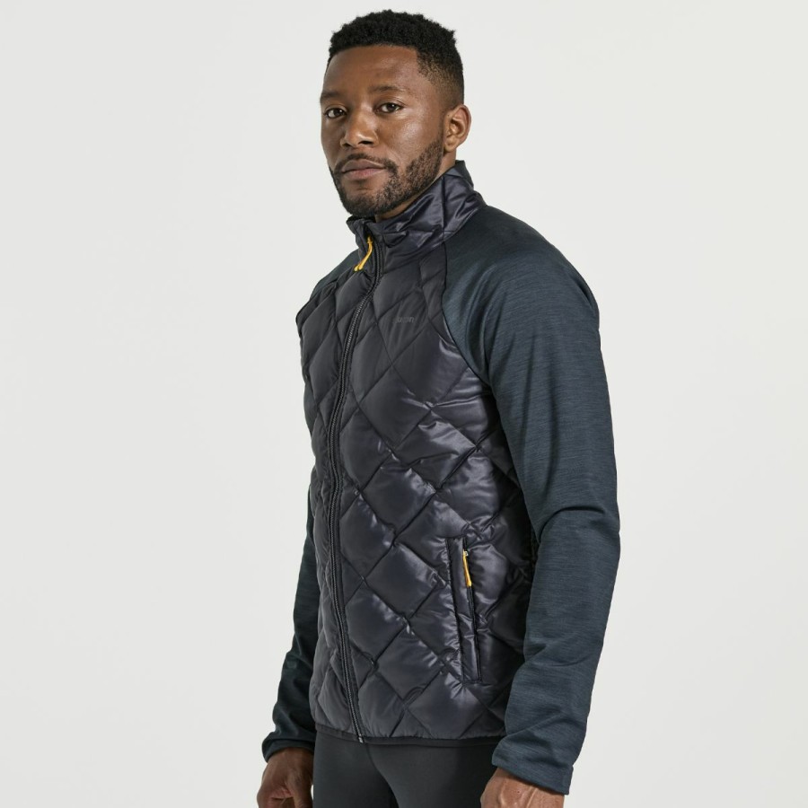 Jackets * | Men'S Boulder Oysterpuff Jacket Saucony Best-Selling