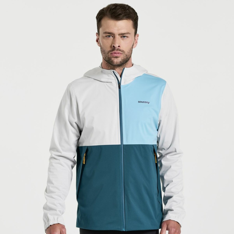 Jackets * | Men'S Boulder Drizzle Jacket Saucony Best Price