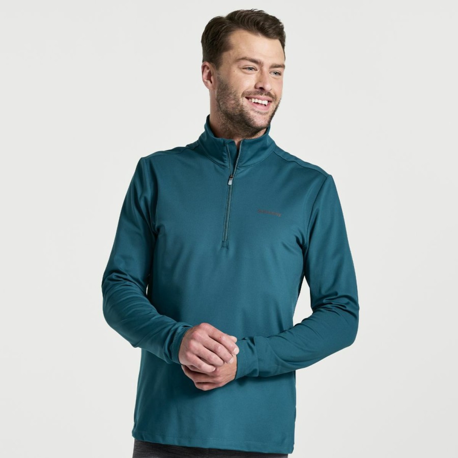 Tops * | Men'S Solstice 1/4 Zip Saucony Less Expensive