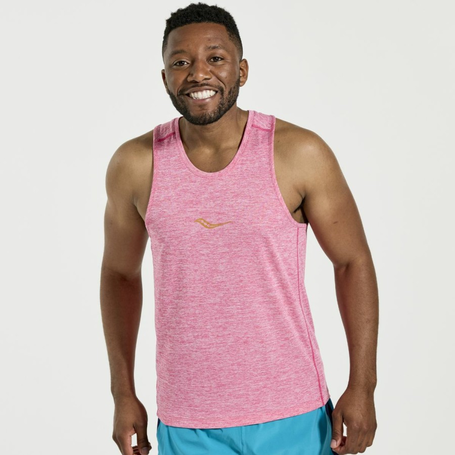 Tops * | Men'S Stopwatch Singlet Saucony Store