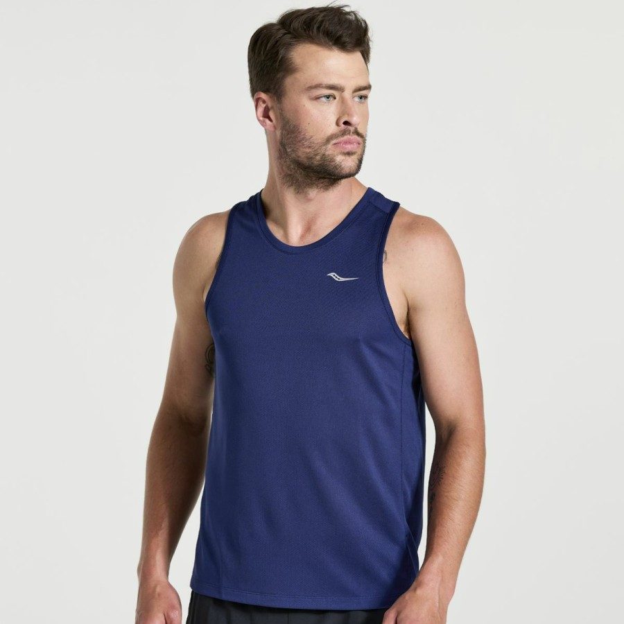 Tops * | Men'S Stopwatch Singlet Saucony Limited Edition