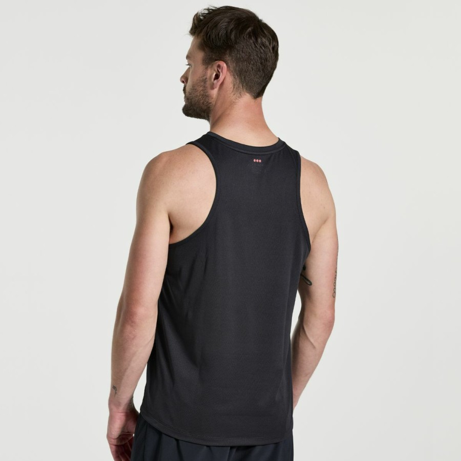 Tops * | Men'S Stopwatch Singlet Saucony Less Expensive