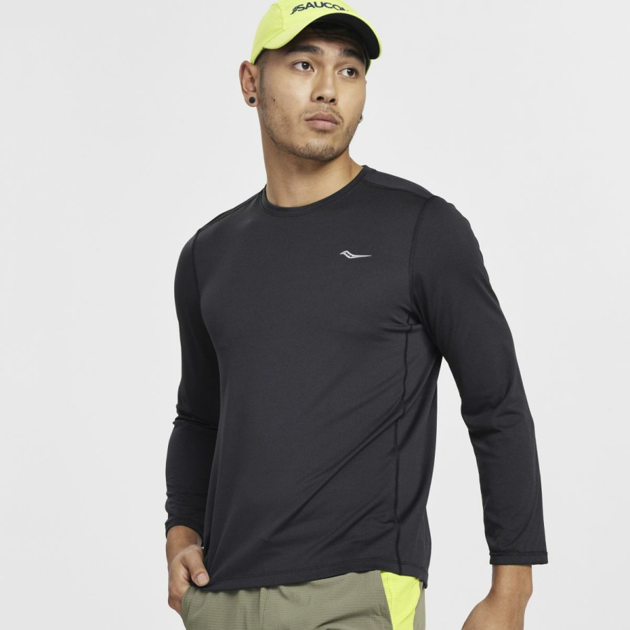 Tops * | Men'S Stopwatch Long Sleeve Saucony Limited Edition