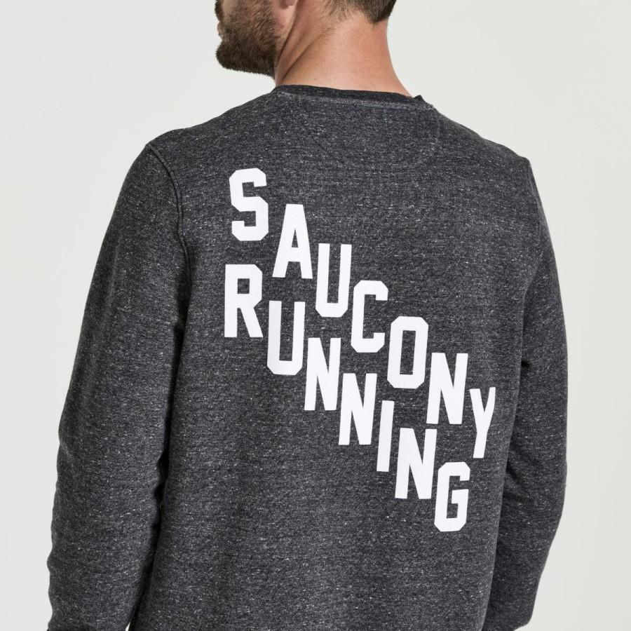 Tops * | Men'S Rested Crewneck Saucony Best-Selling