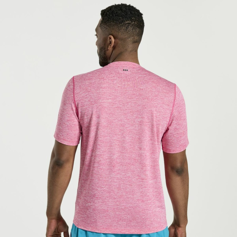 Tops * | Men'S Stopwatch Short Sleeve Saucony Less Expensive