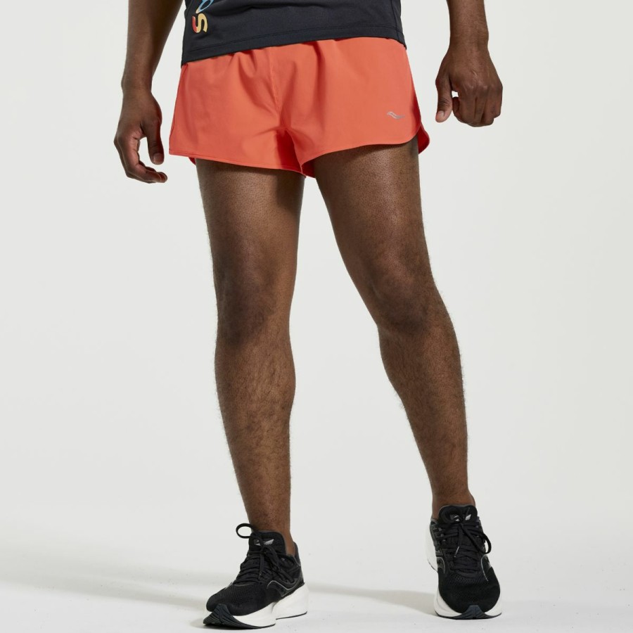 Bottoms * | Men'S Outpace 2.5 Split Short Saucony Top Selling