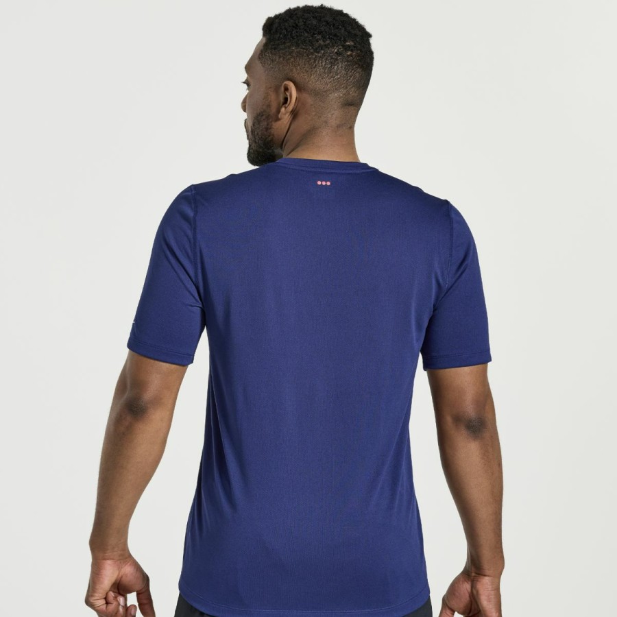 Tops * | Men'S Stopwatch Graphic Short Sleeve Saucony Less Expensive