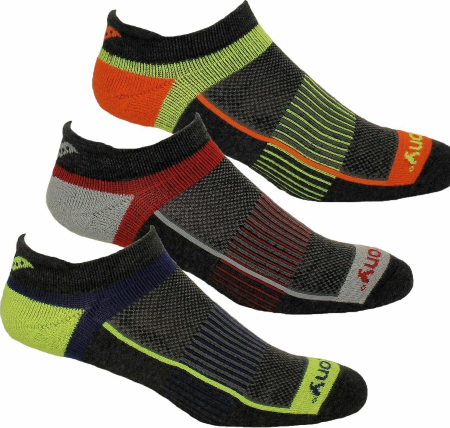 Accessories * | Inferno No Show Tab 3-Pack Socks Saucony Discount Store