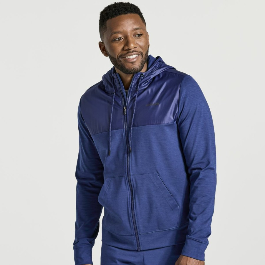 Jackets * | Men'S Solstice Zip Hoody Saucony Official